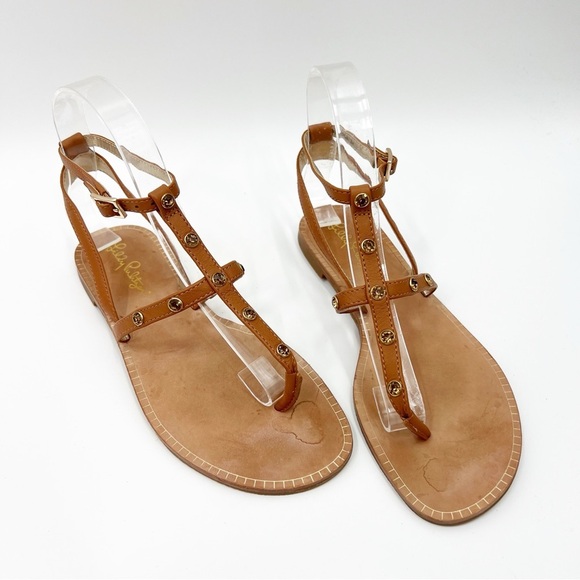 Lilly Pulitzer Kaylee Ankle Strap Sandals - Picture 1 of 13